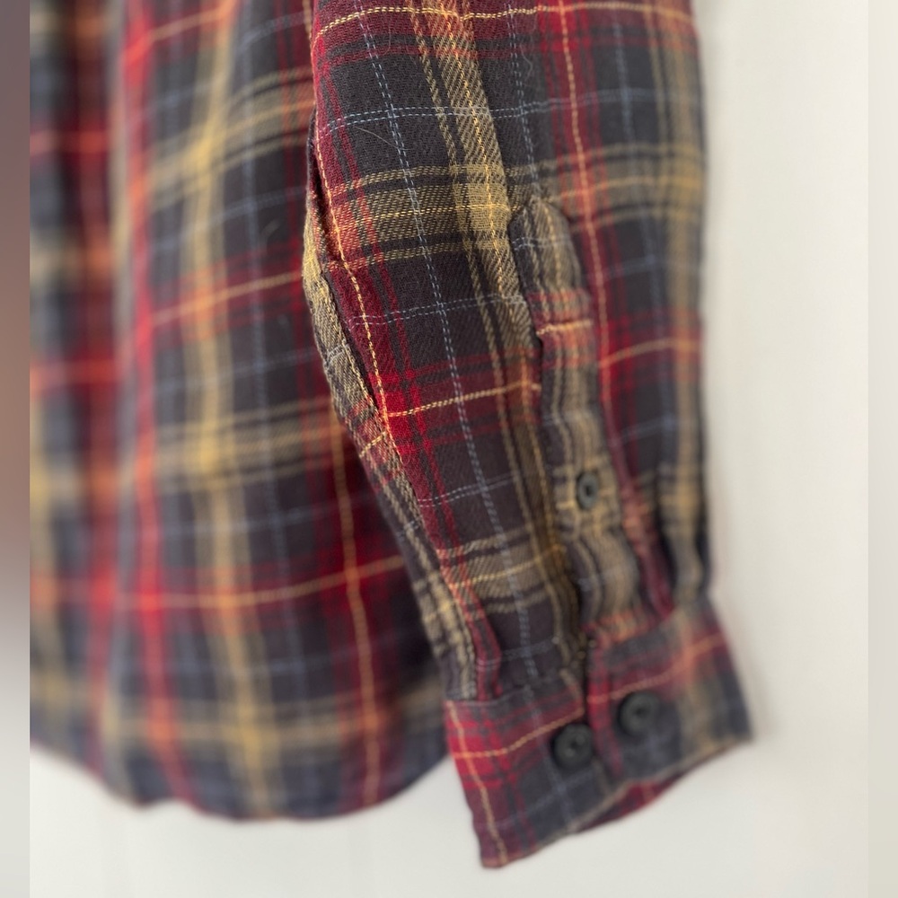 Carbon 2 Cobalt Men's Plaid Flannel Long Sleeve Button-Down Shirt Size Medium - Picture 10 of 10